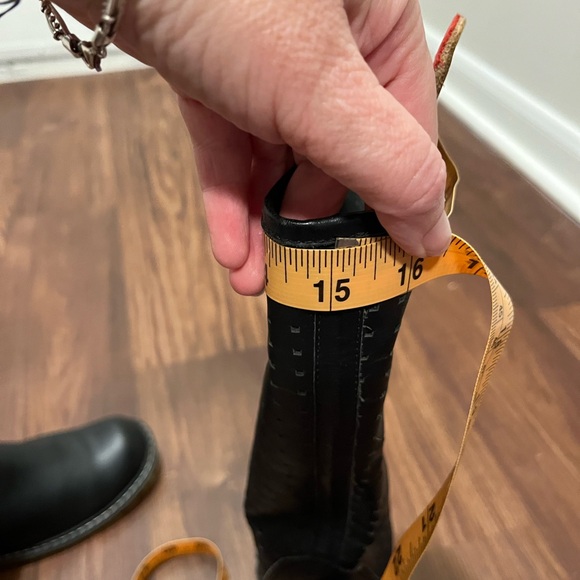 Black Leather Boots Size 36 - Picture 12 of 14